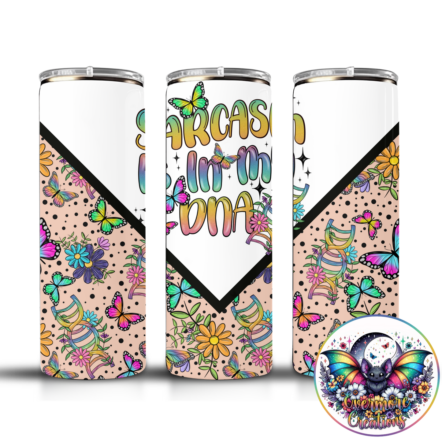 Sarcasm is in my DNA tumbler wrap (digital download only)