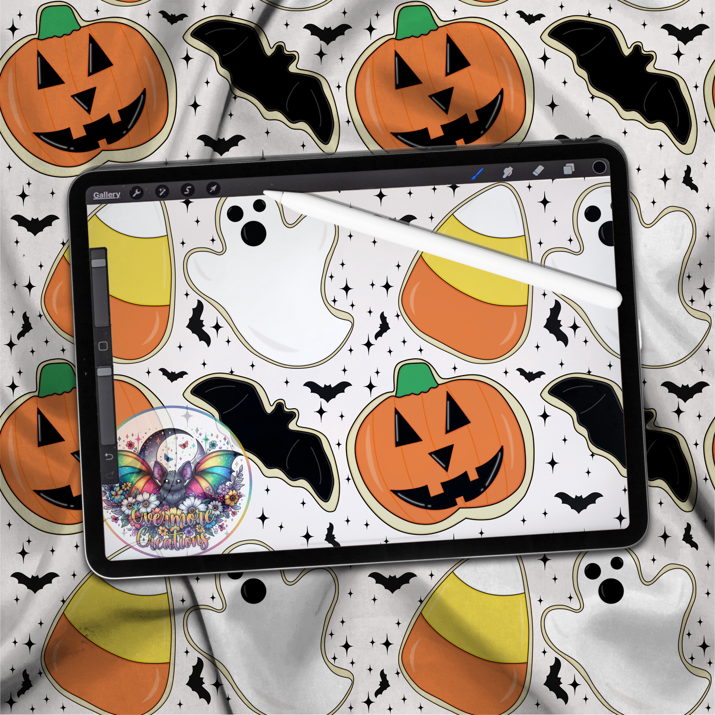 Spooky cookies color way seamless(digital download only)