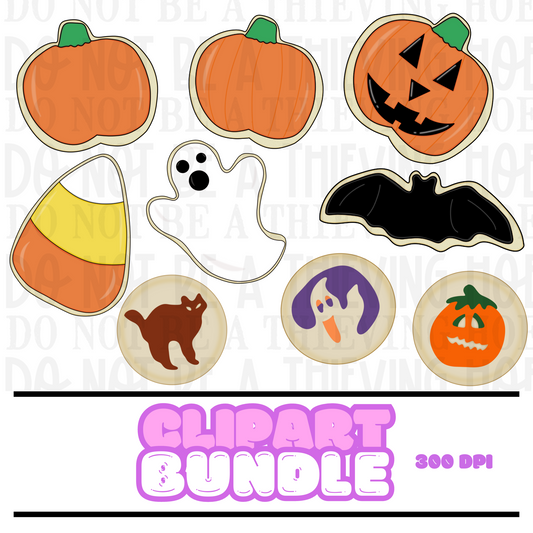 Spooky Cookie Clipart(digital download only)