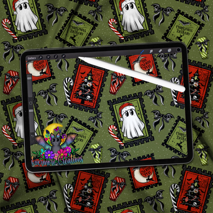 Creepmas stamps Colorway seamless Download Only