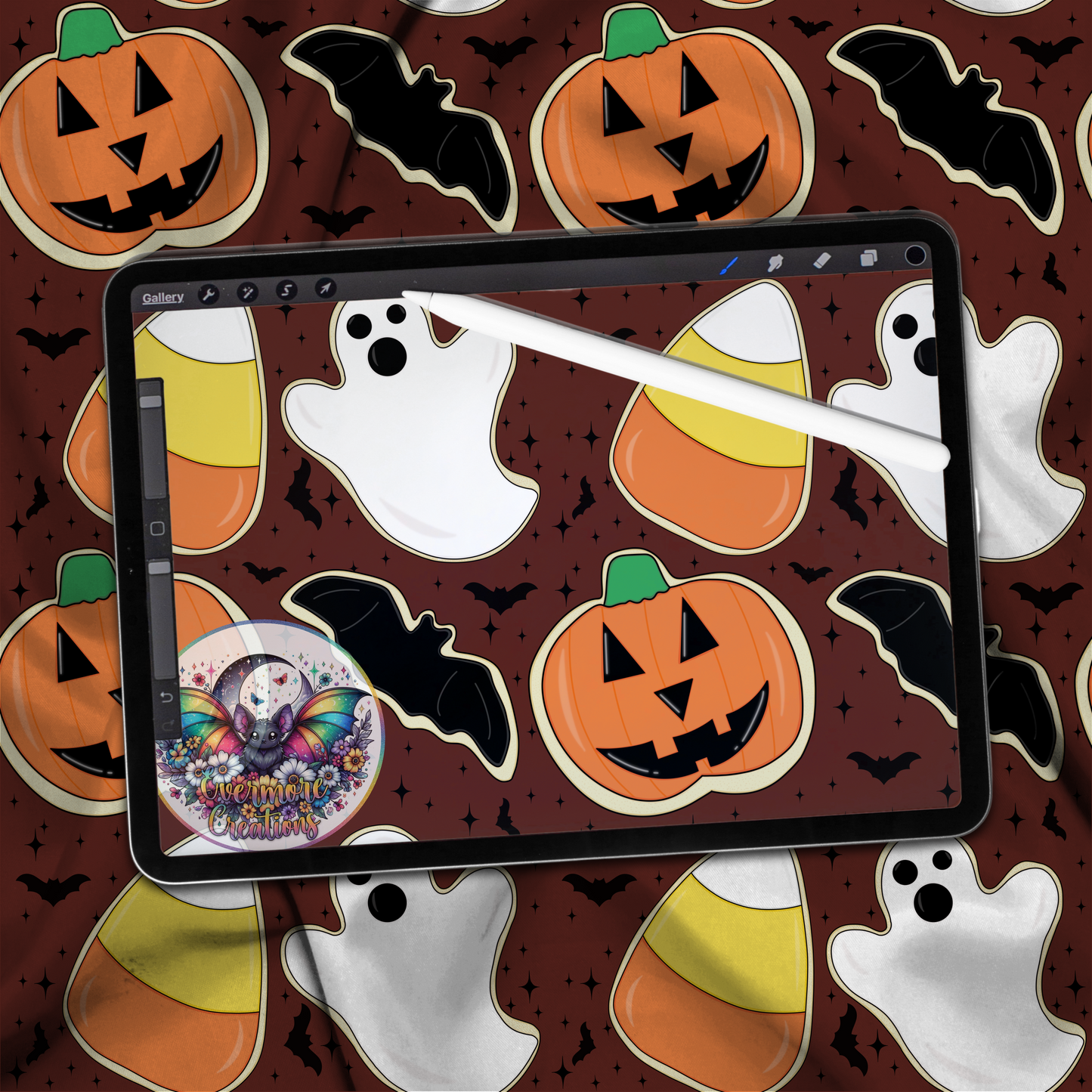 Spooky cookies color way seamless(digital download only)