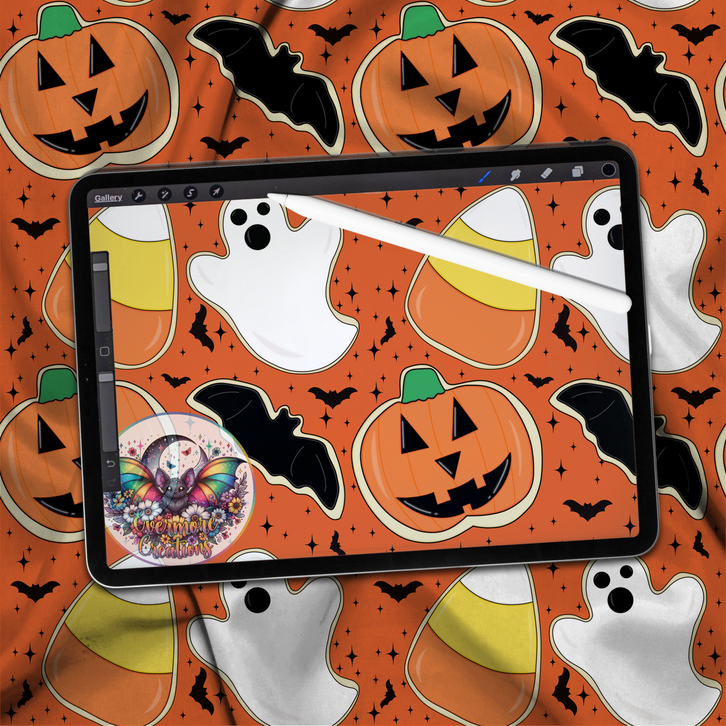 Spooky cookies color way seamless(digital download only)