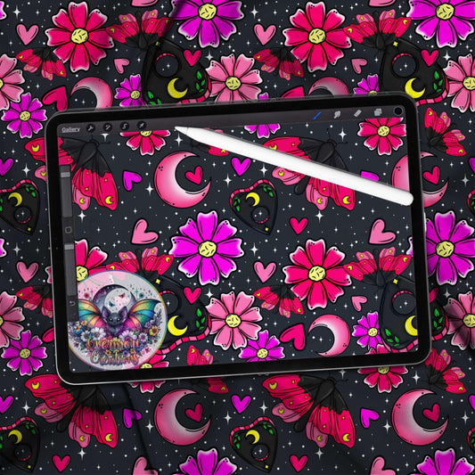 Midnight Bloom Colorway seamless Download Only