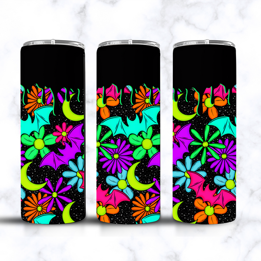 Spooky floral bats colorways tumbler wraps(digital download only)