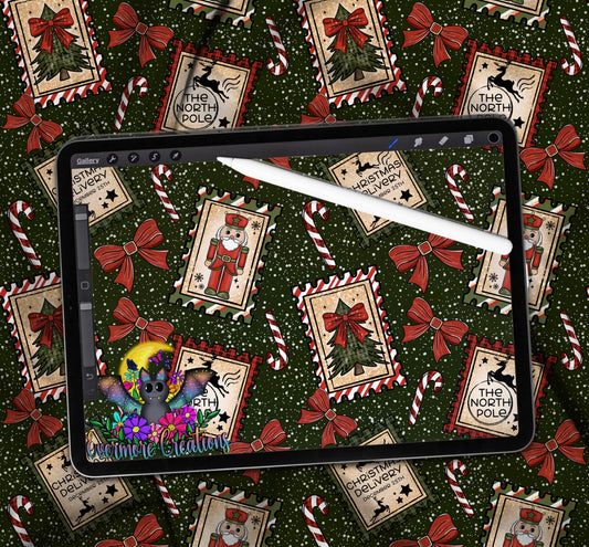 Xmas stamps Colorway seamless Download Only